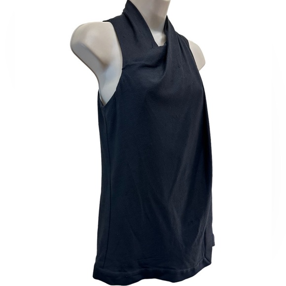 Helmut Lang Sleeveless Draped Top Black Back Zip - Picture 7 of 11
